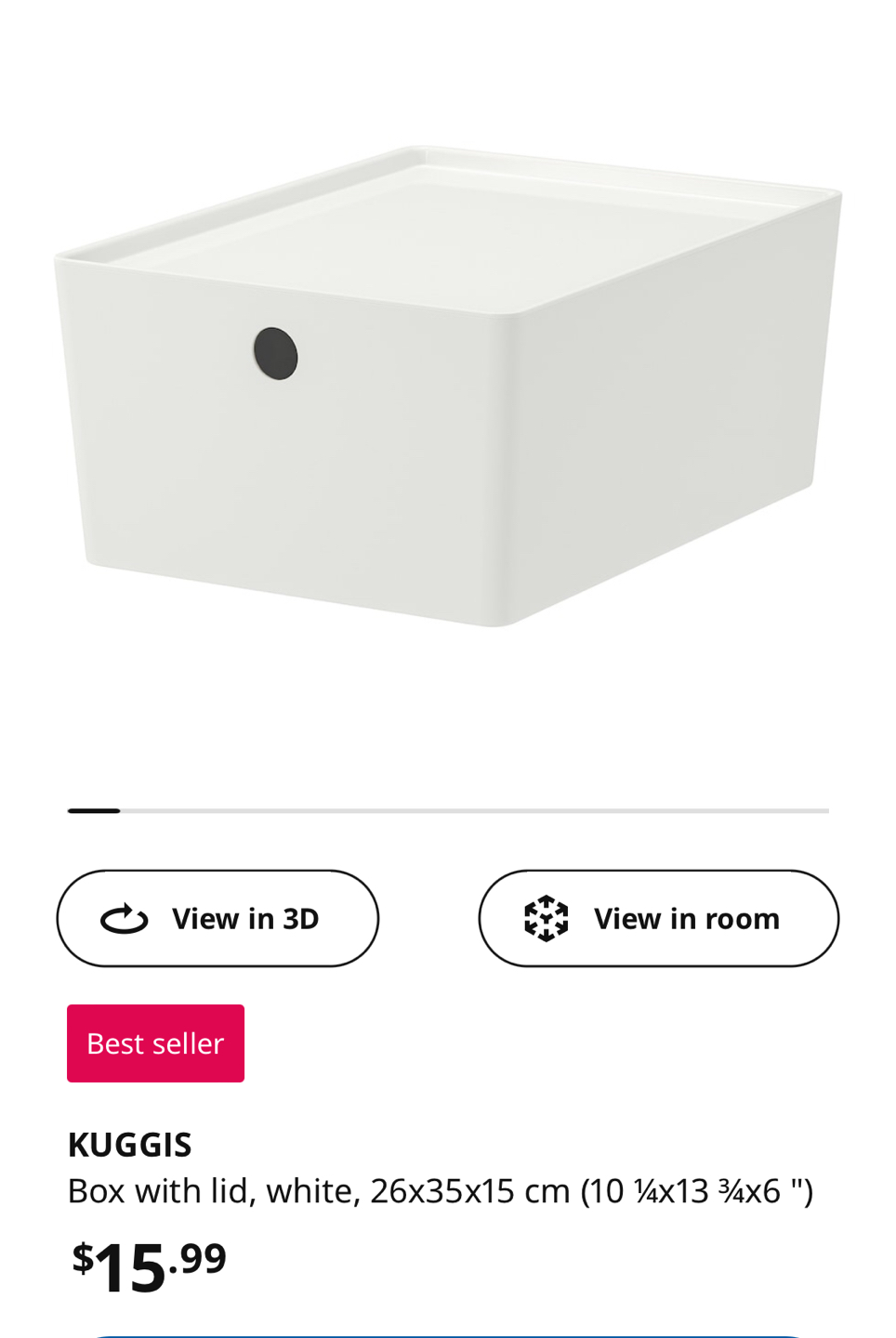 IKEA Kuggis two storage boxes - photo 3