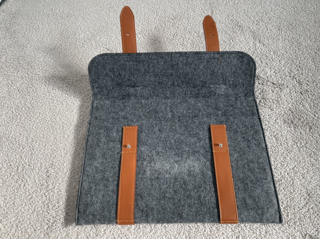 Grey felt laptop bag - photo 3
