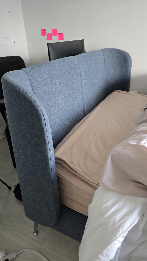 Ikea Tufjord Queen bedframe gunnared blue