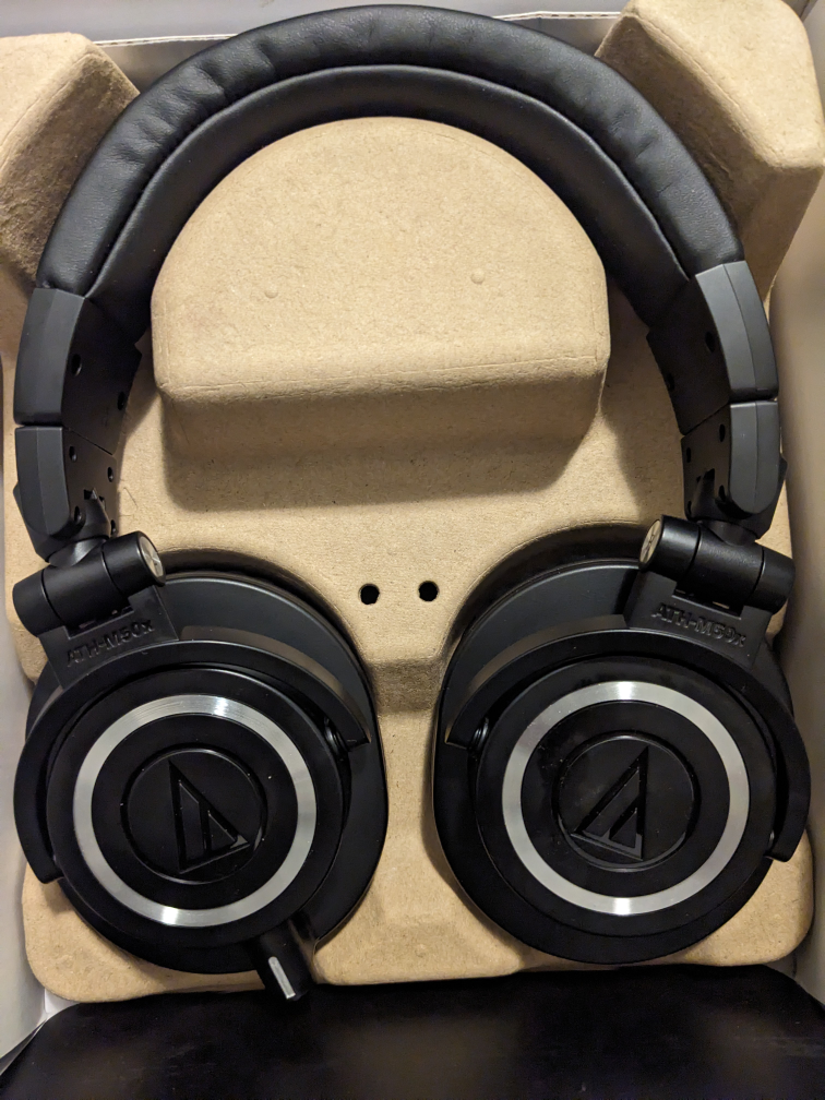 Audio-Technica ATH-M50x Professional Headphones - $160
