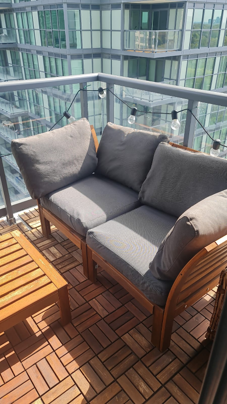 2-seat modular sofa, outdoor,
