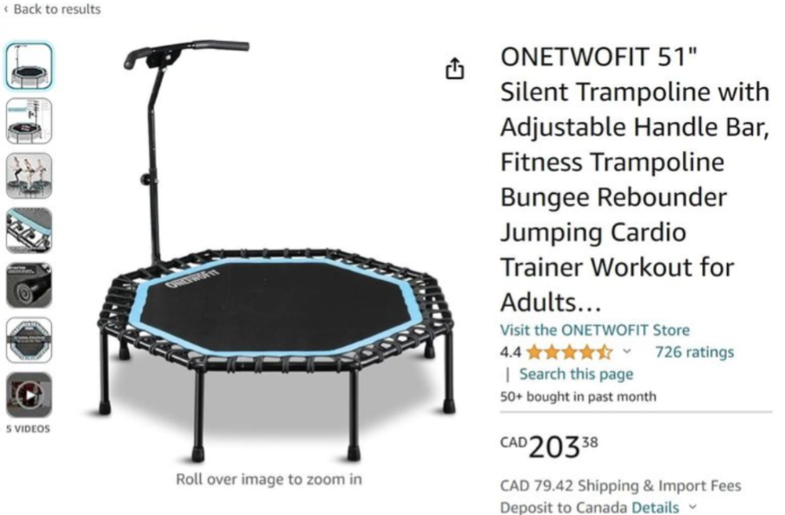 51" Silent Trampoline  Fitness Trampoli - photo 2