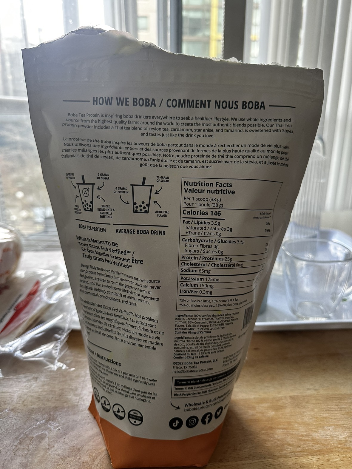 Boba Tea Protein- Thai Tea flavor - photo 2