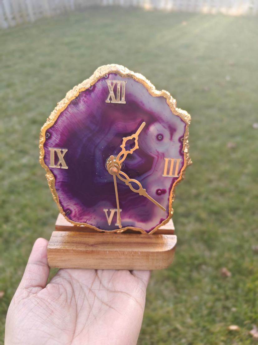 🥕⚡️Amtethyst clock ( natural healing stone guaranteed) - photo 4