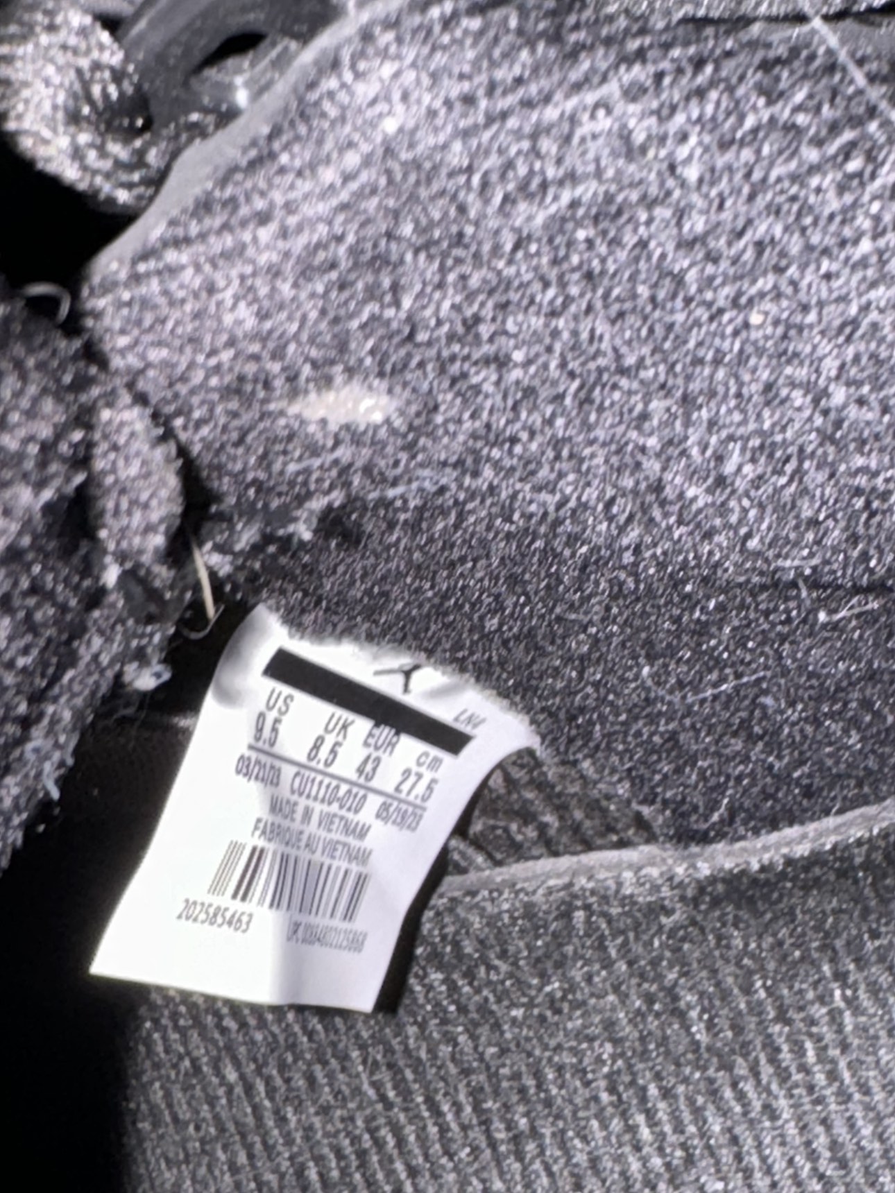Men’s Air Jordan black cats worn - photo 4