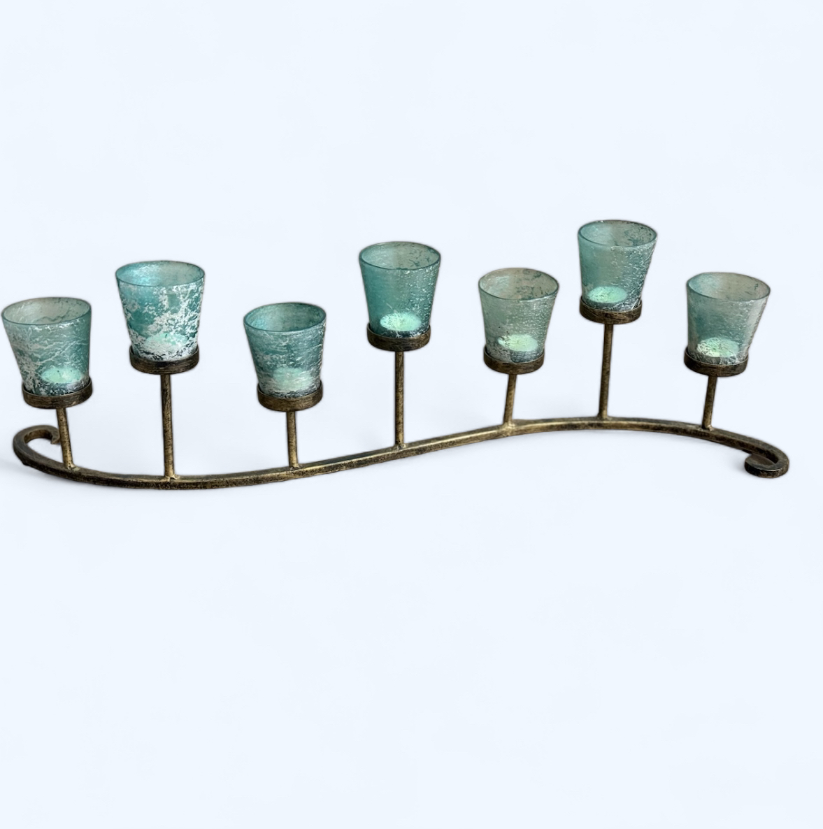 Blue candle holder thumbnail