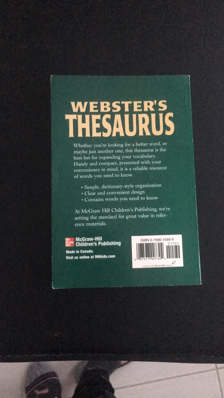 Thesaurus (Webster's Classic Reference Library, Revised Edition) image indicator(2)
