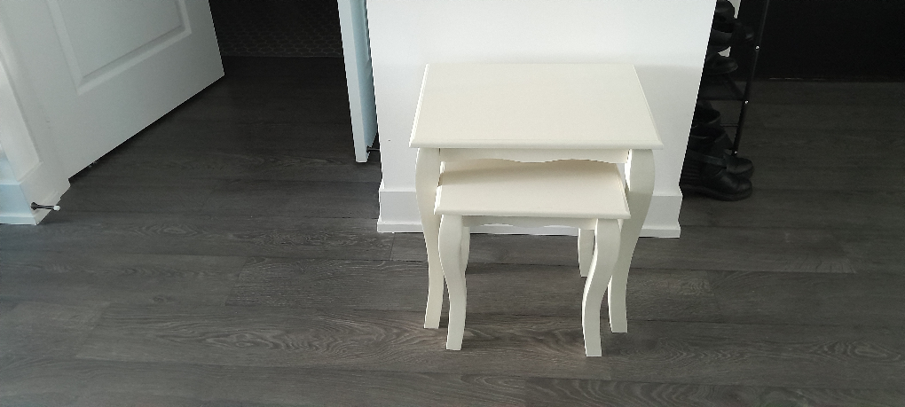 Cream nest of tables - photo 3