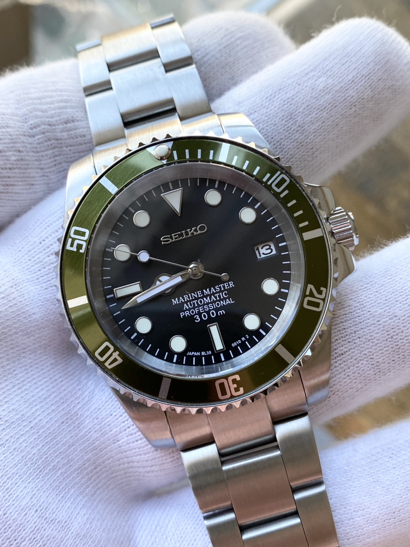 Seiko Custom Mod 40MM NH35a Automatic Dive Watch image indicator(8)