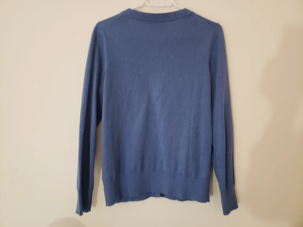 Original Tommy Hilfiger Ladies Size M Sky Blue Cardigan image indicator(2)