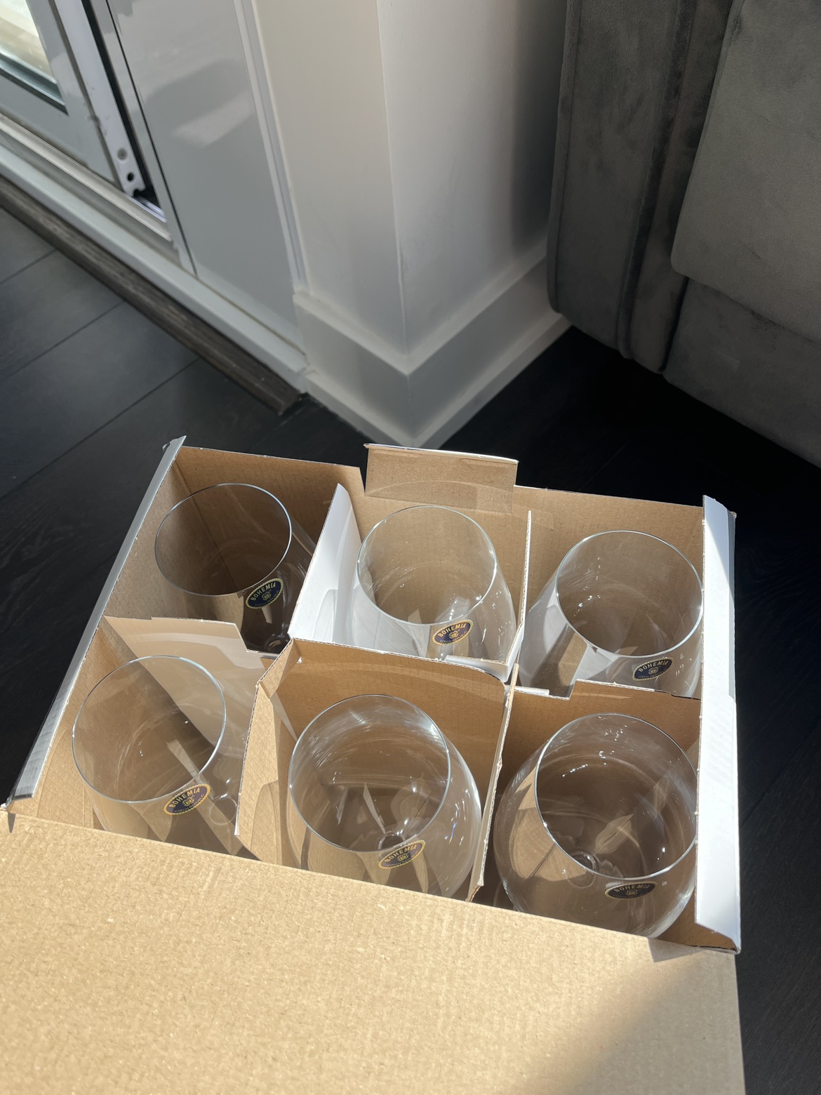Crystal Bohemia Columba Red wine glass 500ml x6 - photo 2