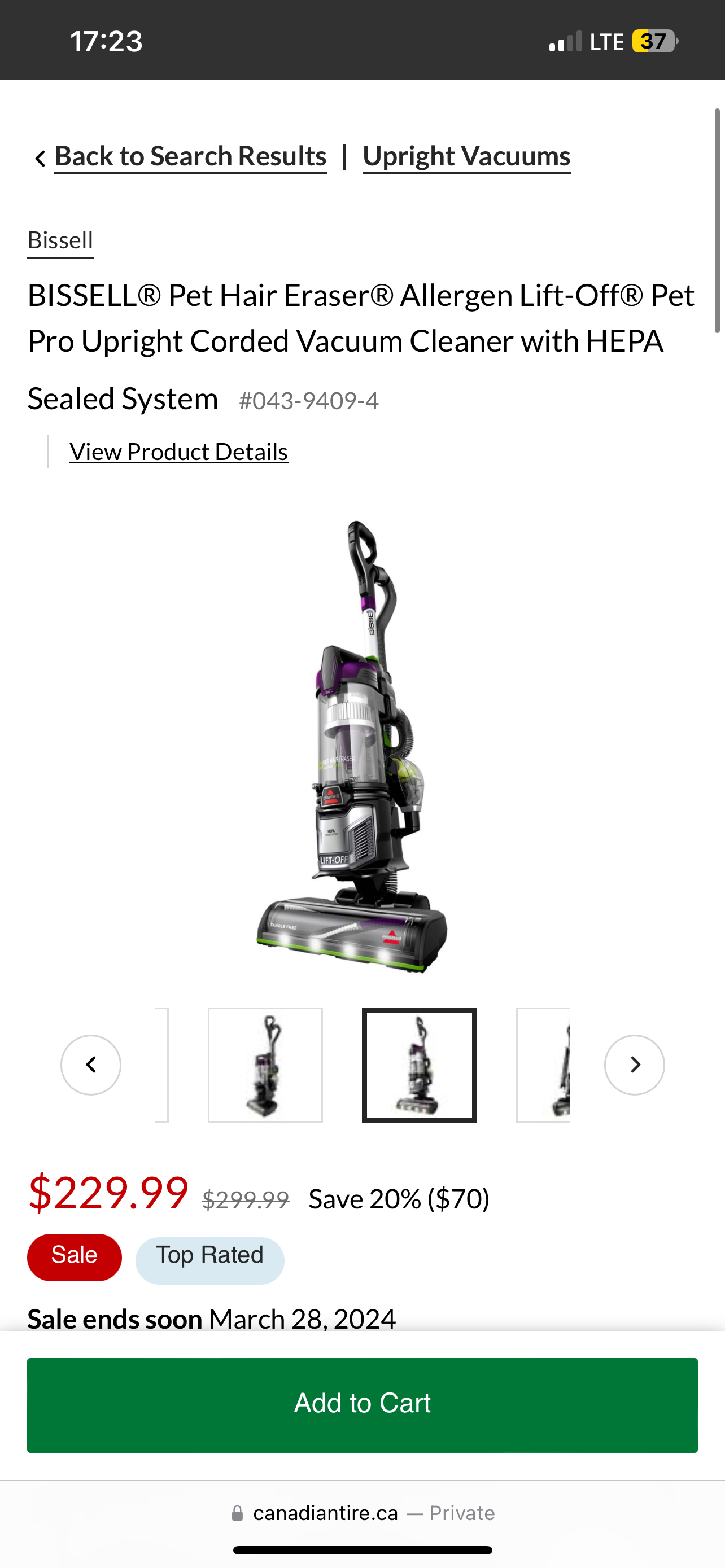 Bissel Pet Pro Vacuum Cleaner