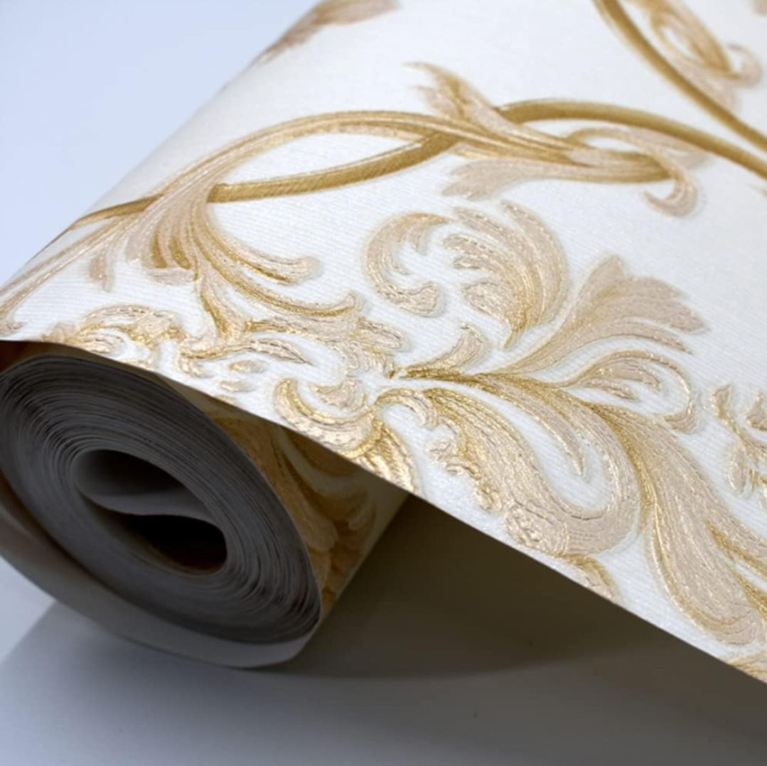 Q QIHANG 1.73' W x 32.8'L 3D Embossed Modern Style Wallpaper image indicator(6)