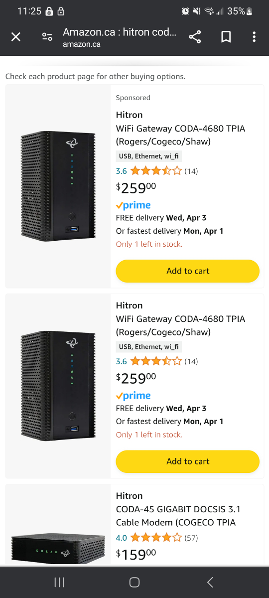 TEKSAVVY HITRON CODA-4680 MODEM image indicator(5)