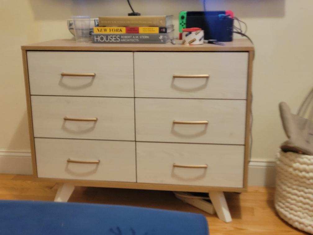 White and Oak Mid Century Modern style dresser - photo 4