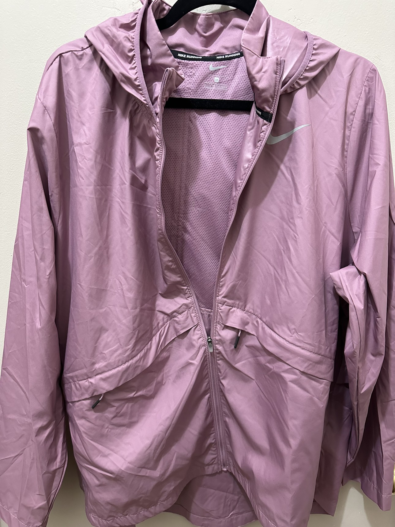 Nike Packable Running Jacket, 1X - Plus Size - photo 2