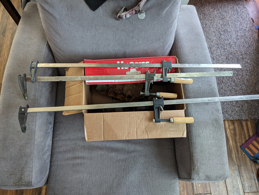 3 wood clamps 30 inch and 36 inch clamps - photo 2