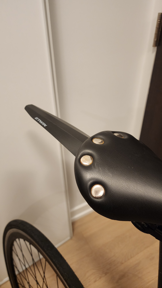 Flash Road Bike Saddle Fender - Black image indicator(3)