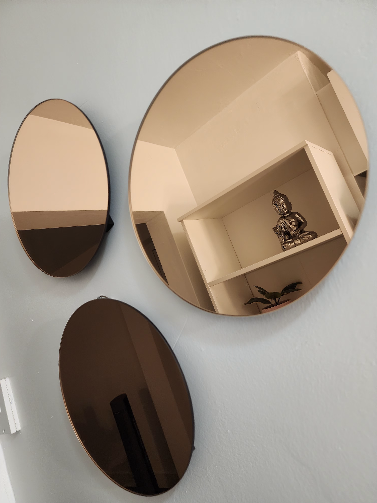 Mirrors rose gold (set of 3) - photo 3