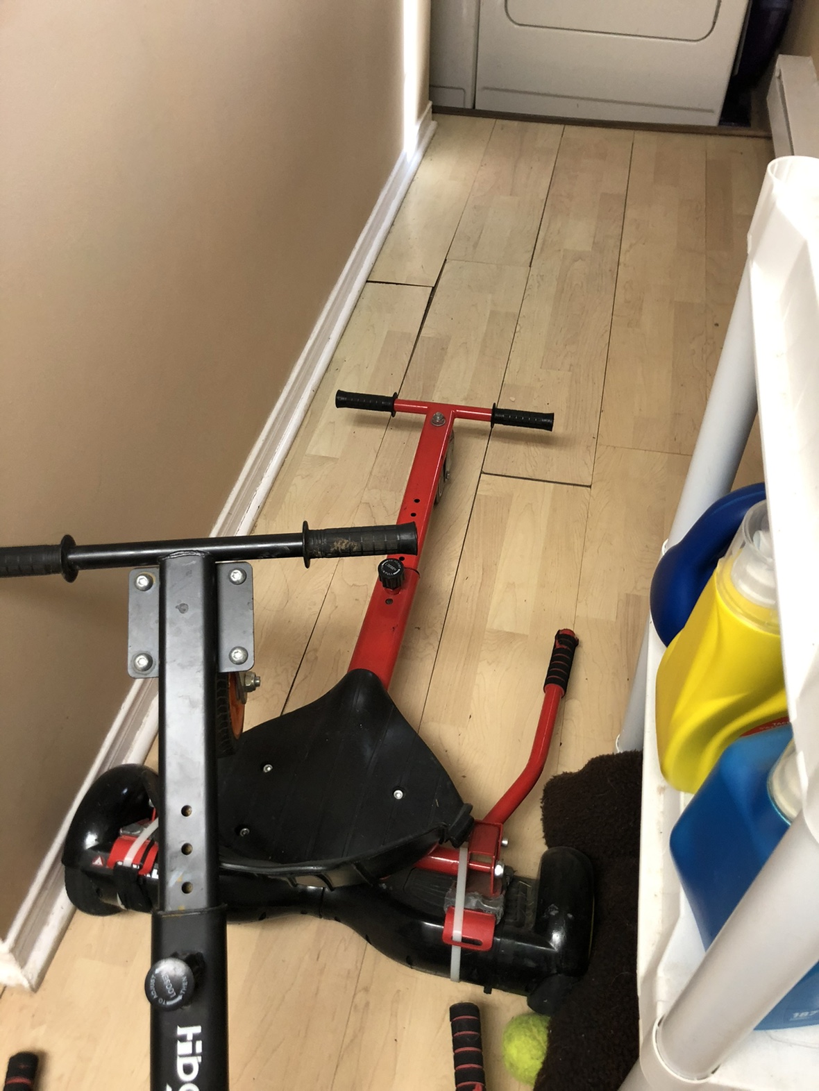 red and white hooverboard/hooverkart with chargers - photo 3