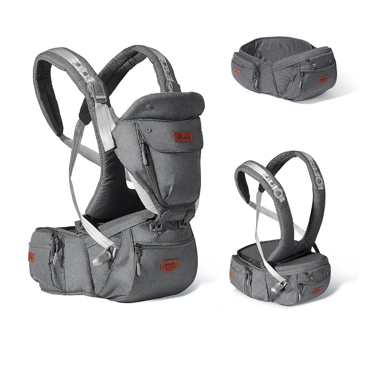 Sunveno Baby Carrier, 6-in-1 Ergonomic Carrier