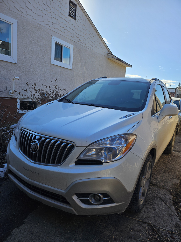 2013 BUICK ENCORE 4 DOOR FRONT WHEEL DRIVE WHITE SUV