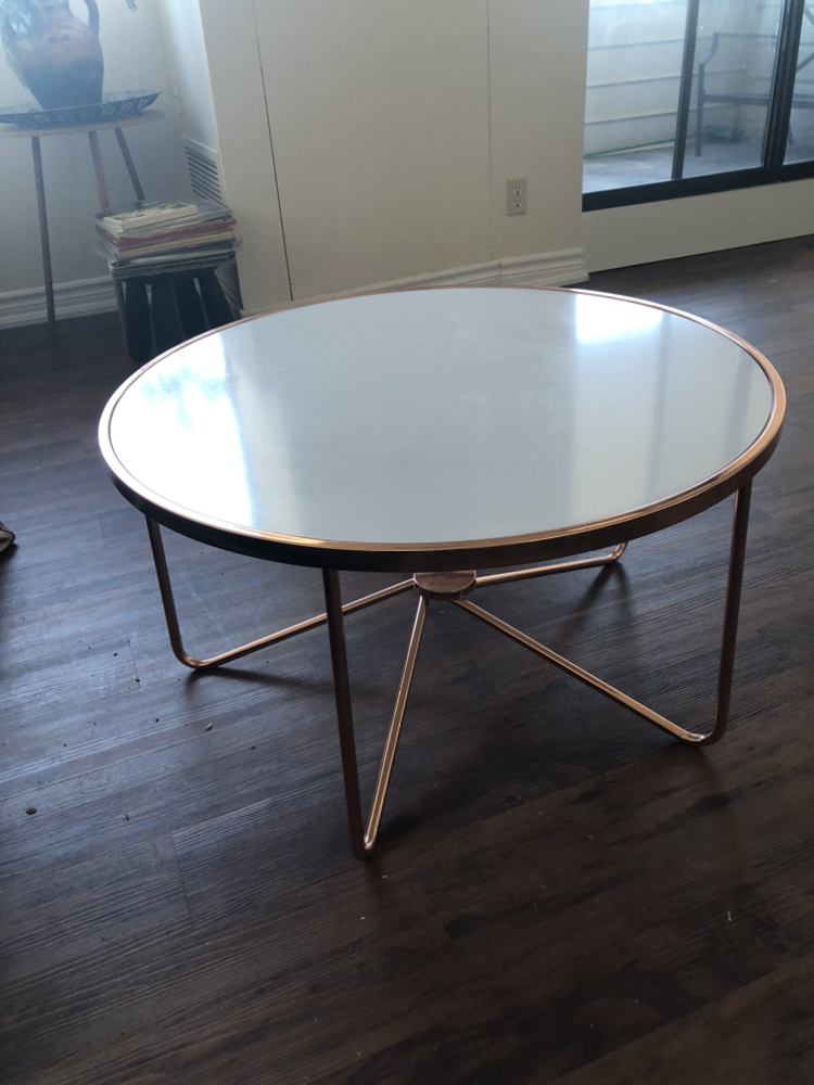 Round coffee table
