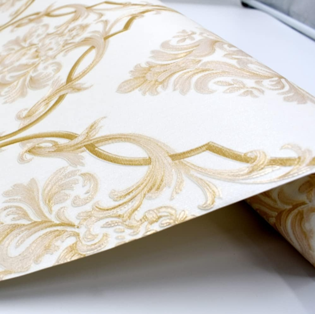 Q QIHANG 1.73' W x 32.8'L 3D Embossed Modern Style Wallpaper image indicator(5)