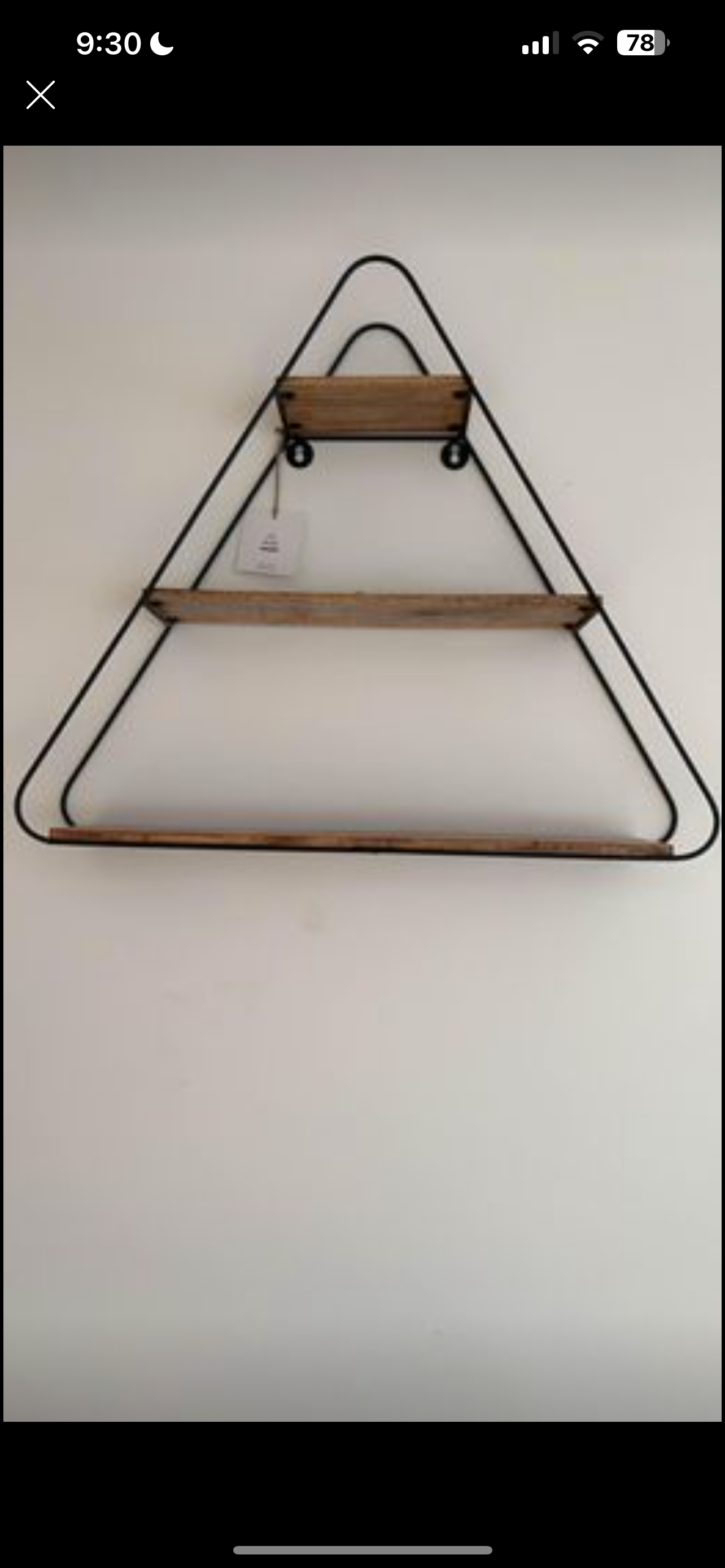 Rustic wall shelves x2