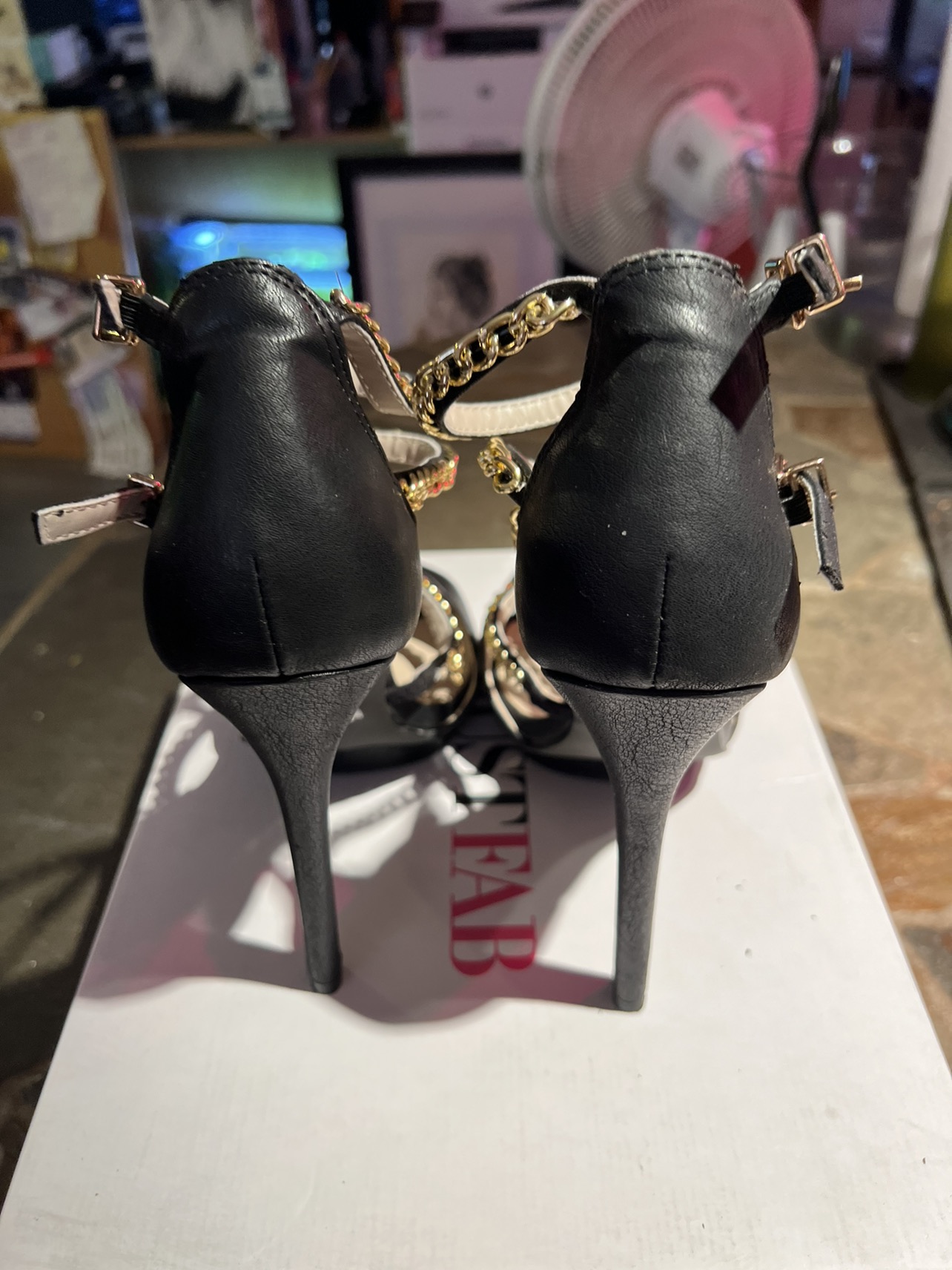 Just Fab Lysandra Black Heels (Women’s 8)(LNIB) image indicator(5)