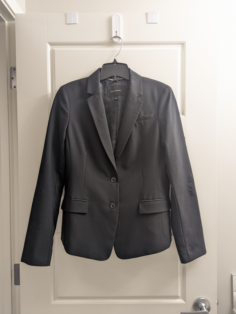 Banana Republic Lightweight Wool Two-Button Suit Blazer image indicator(2)