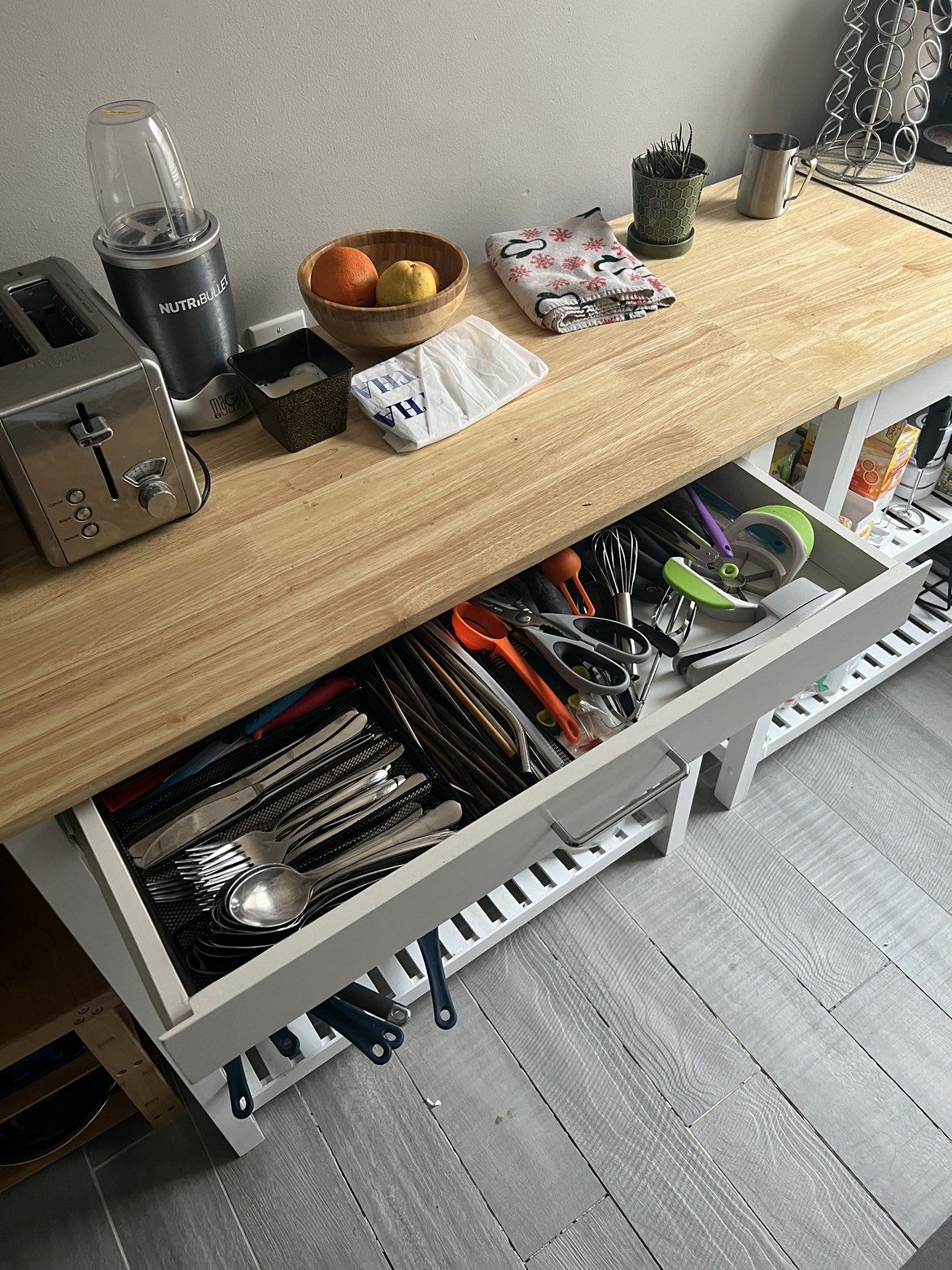 Two- Casual Home Solid Hardwood Top, kitchen Island - photo 3
