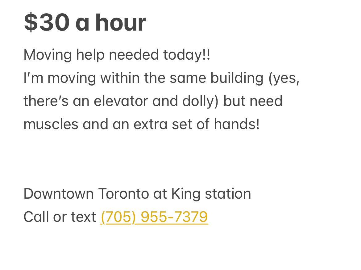 Moving Help