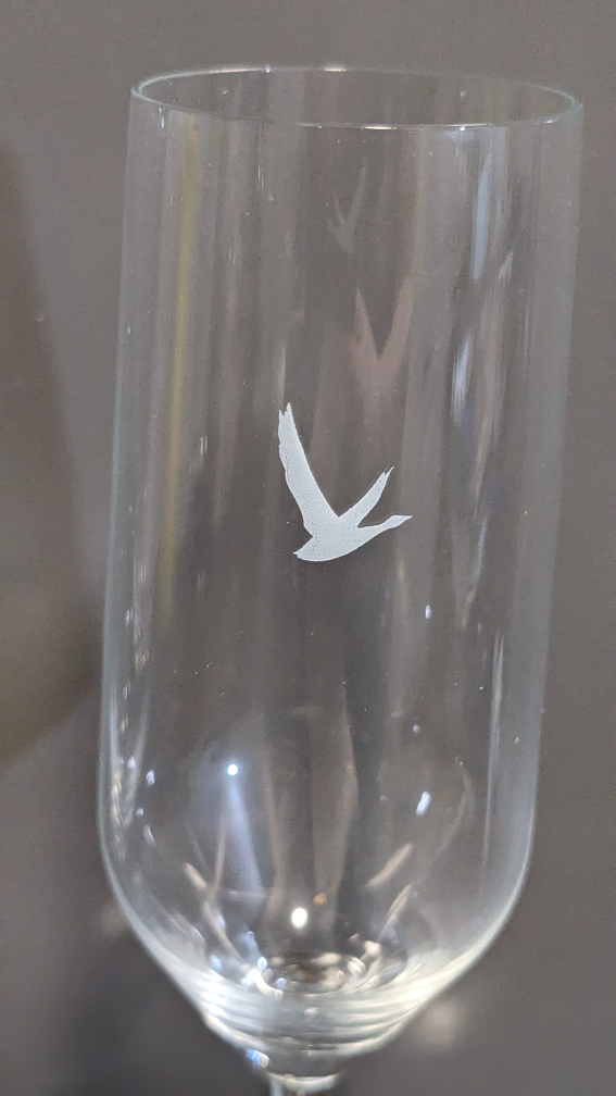 Set of 8 Embossed Champagne flutes - photo 2