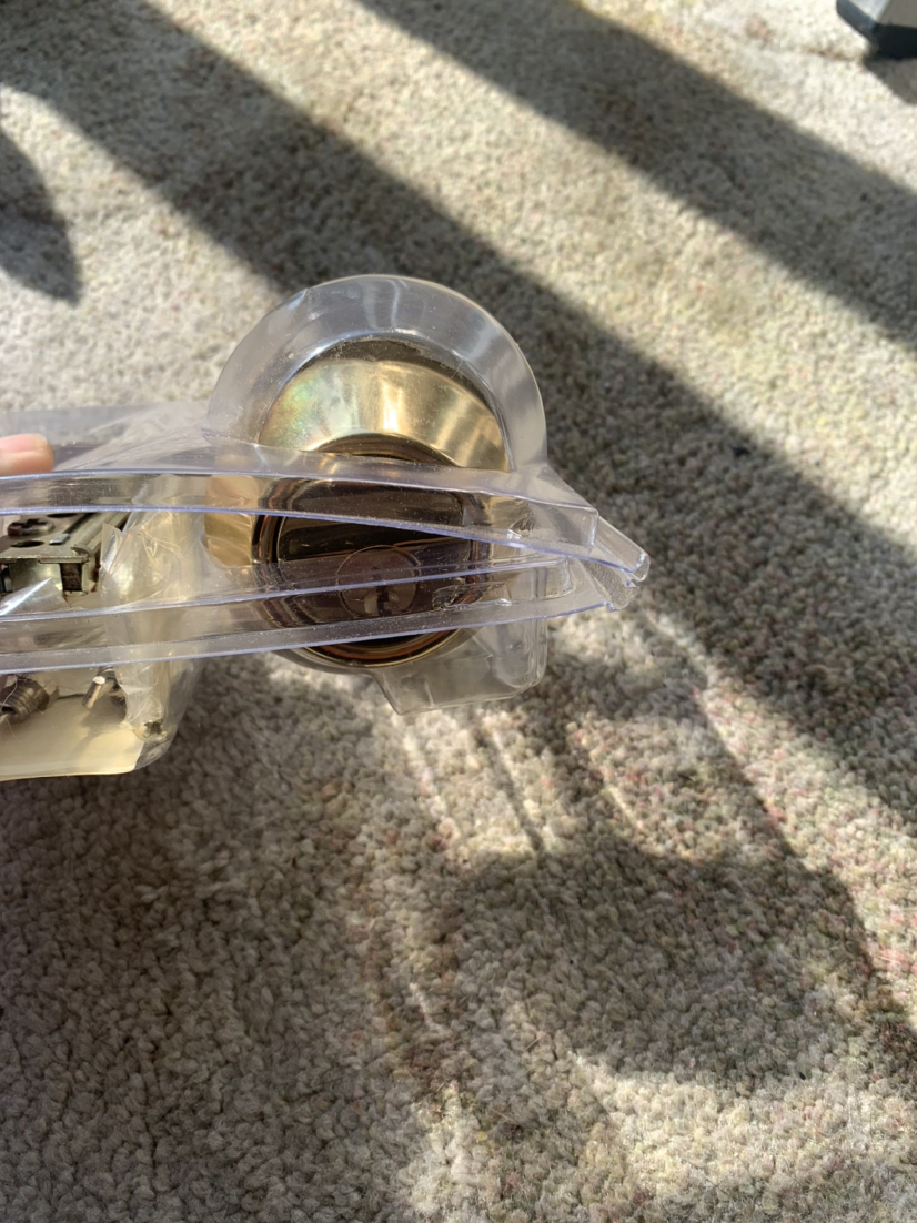 Gold Deadbolt lock $10.00 image indicator(4)