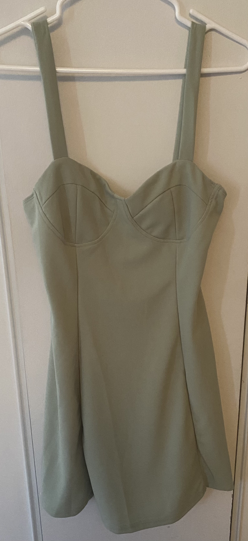 Solid bustier cami dress - Mint Green - photo 2