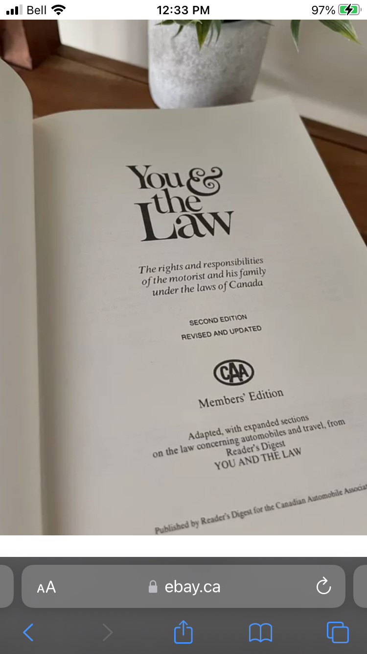 You & The law responsibilities of motorist Canadian Law image indicator(5)