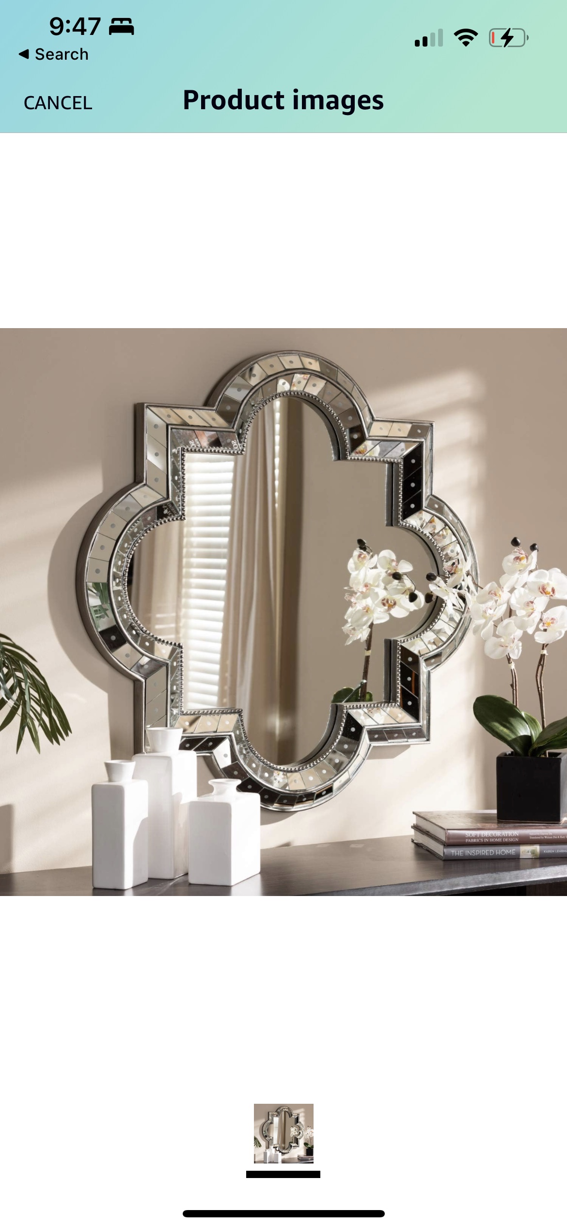 Brand New Baxton Studio Catia Quatrefoil Wall Accent Mirror