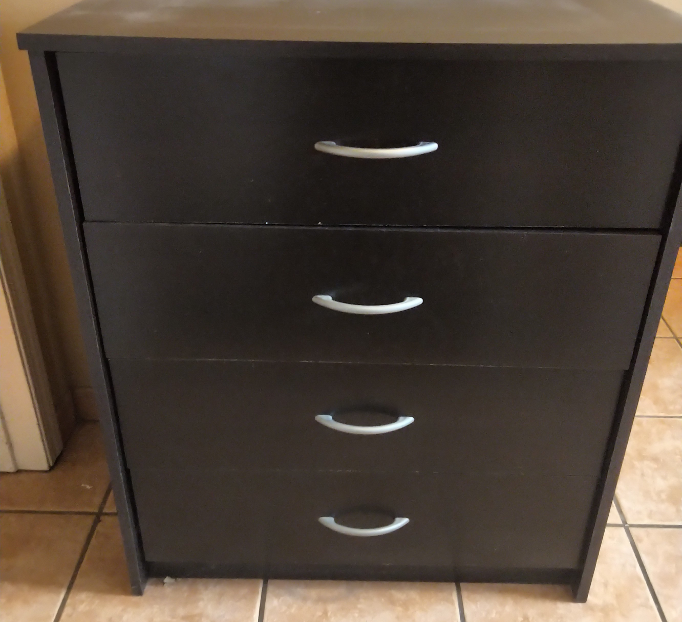 Black drawer storage