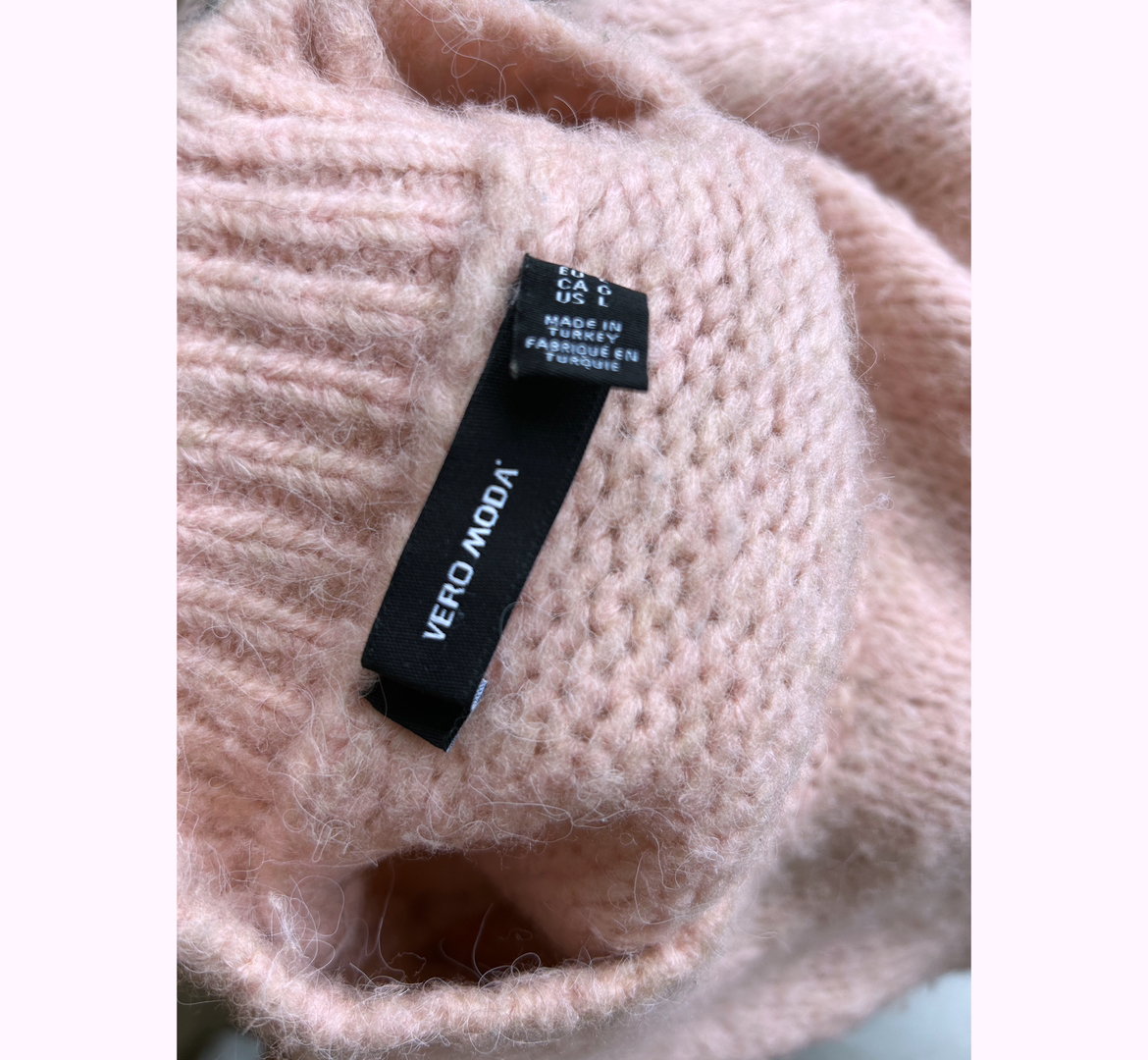 Vero Moda Pink Knit Sweater🥕 image indicator(6)