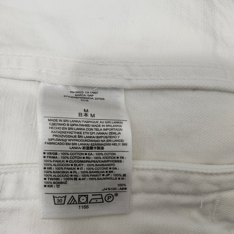 GAP OFF-WHITE DENIM JACKET. #M #MEDIUM. image indicator(7)
