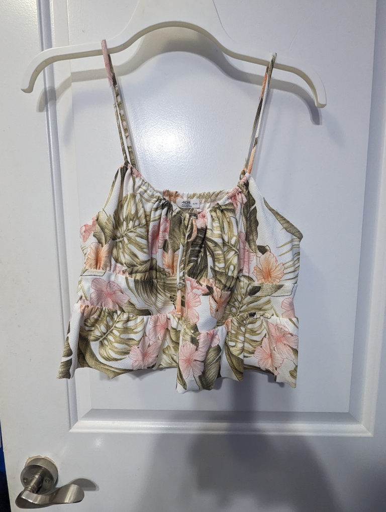 Cropped Peplum Top