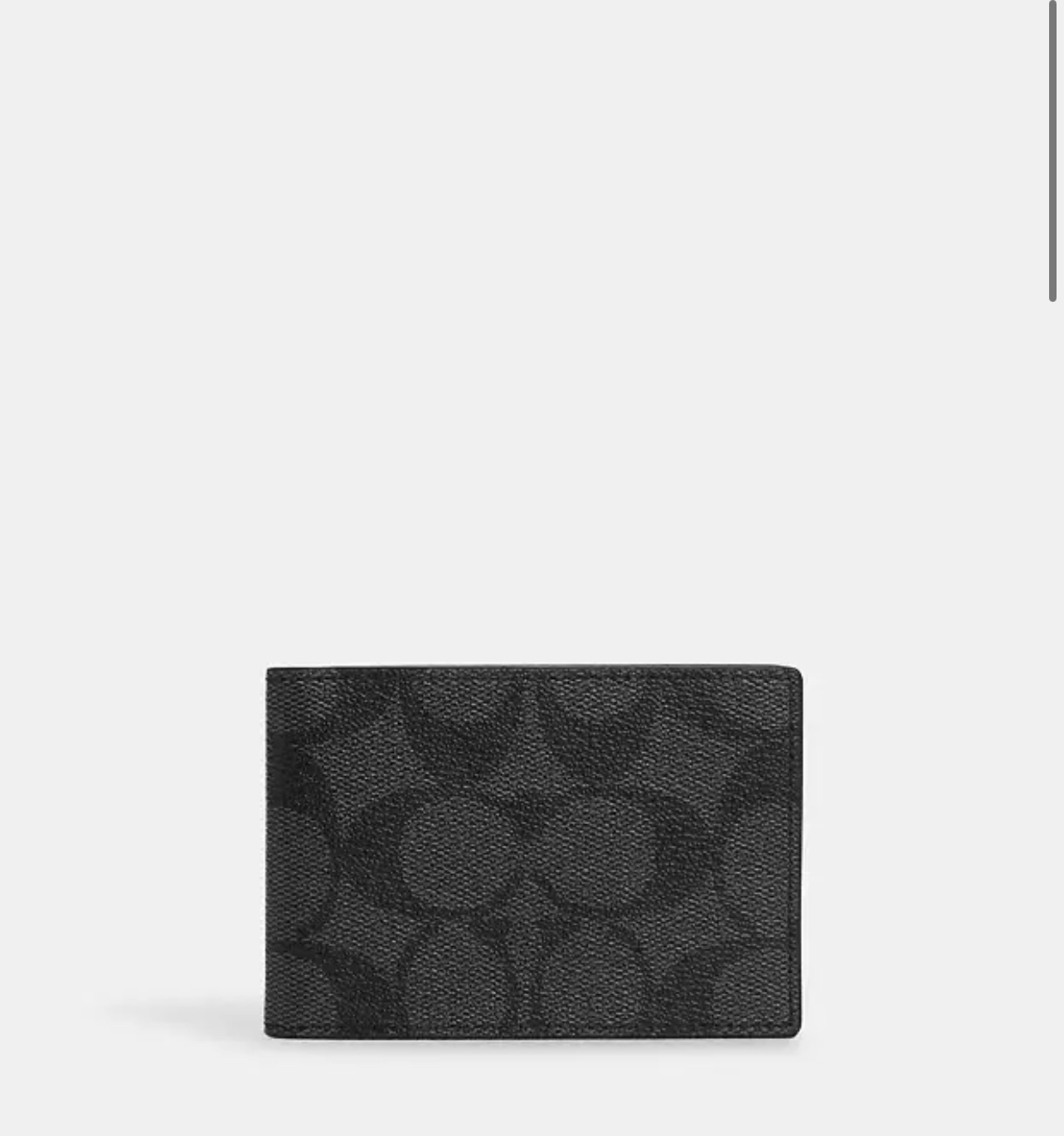 Coach billfold wallet