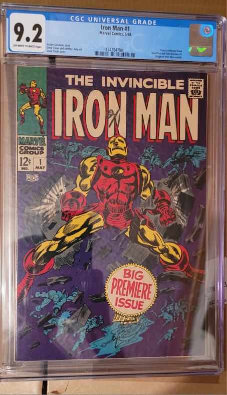 Iron Man # 1 9.2 cgc thumbnail