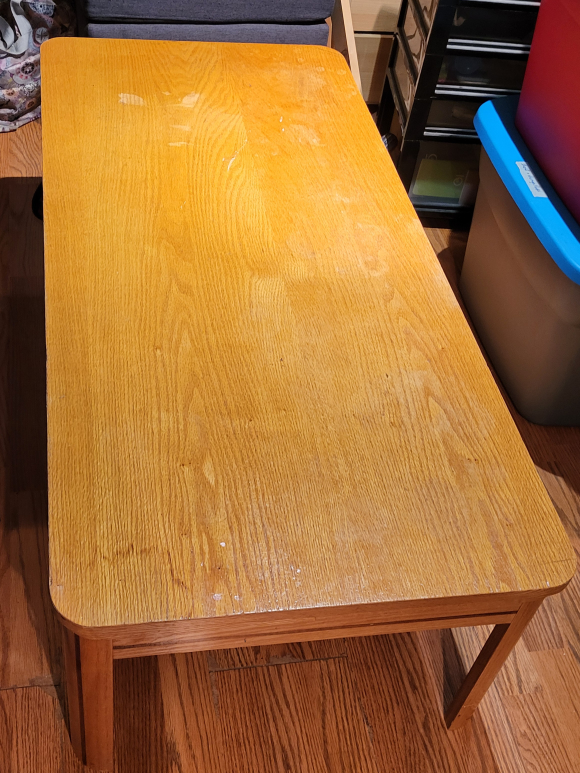 Wooden coffee table thumbnail