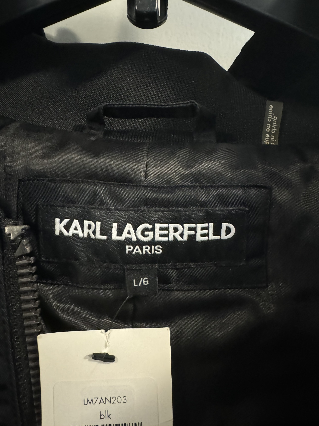 Men’s Karl Lagerfeld Parka Jacket - Black - Size L (Brand New) image indicator(3)