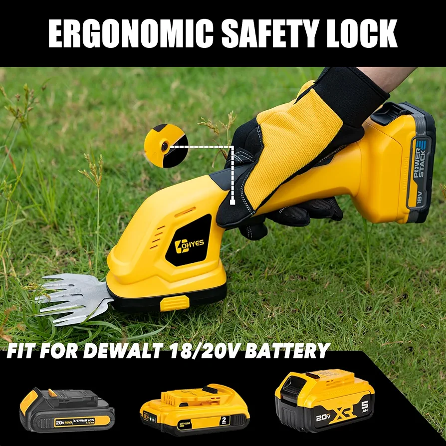 Cordless Hedge Trimmer Compatible with DeWALT 18v 20v - photo 4