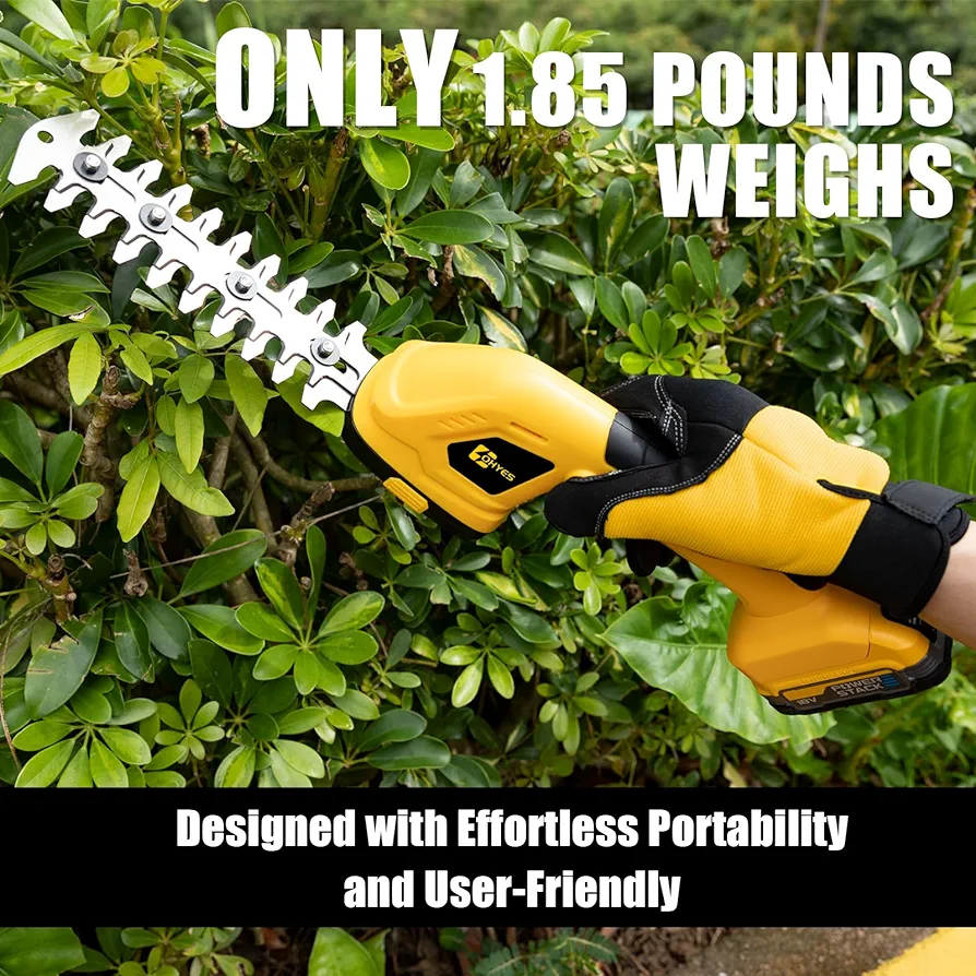 Cordless Hedge Trimmer Compatible with DeWALT 18v 20v - photo 5