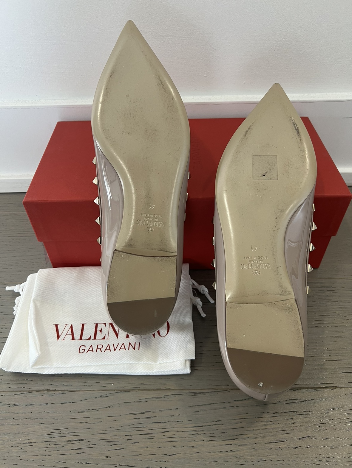 Valentino Rockstud Patent Ballet Flats - photo 2