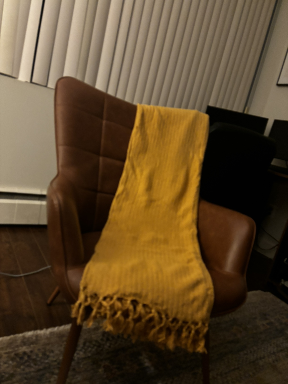Yellow throw blanket thumbnail